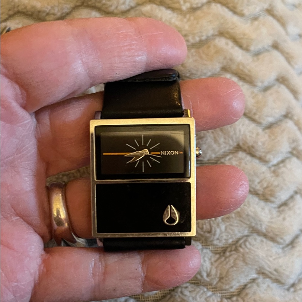RARE Nixon Black and Silver watch
